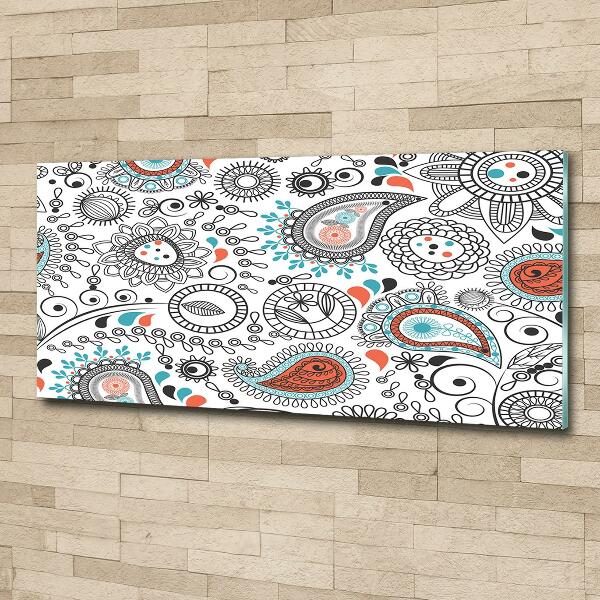 Cuadro decorativo de vidrio para salón horizontal Adornos