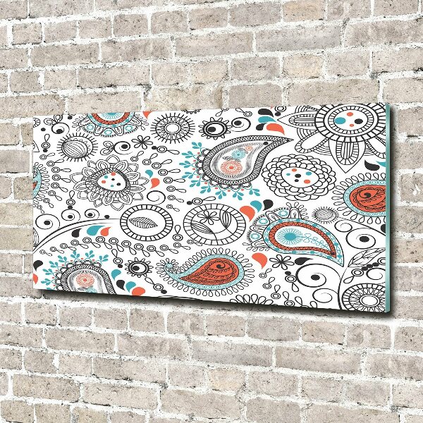 Cuadro decorativo de vidrio para salón horizontal Adornos