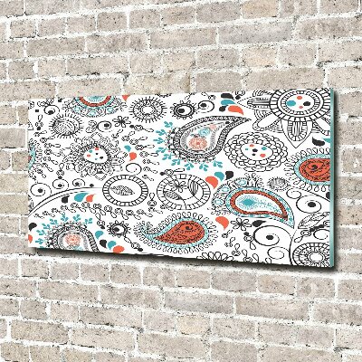 Cuadro decorativo de vidrio para salón horizontal Adornos