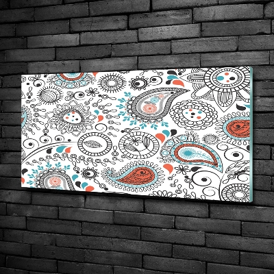 Cuadro decorativo de vidrio para salón horizontal Adornos