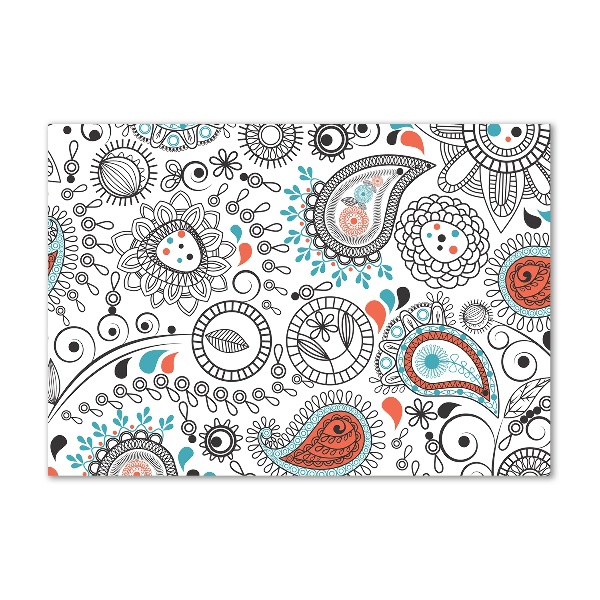 Cuadro decorativo de vidrio para salón horizontal Adornos