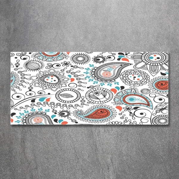 Cuadro decorativo de vidrio para salón horizontal Adornos