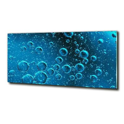 Impresión en cristal con acabado brillante horizontal Burbujas bajo el agua