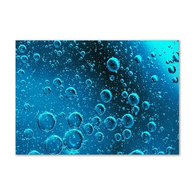 Impresión en cristal con acabado brillante horizontal Burbujas bajo el agua