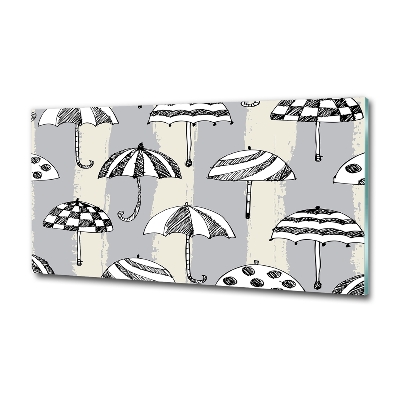 Cuadro de cristal templado moderno horizontal Paraguas
