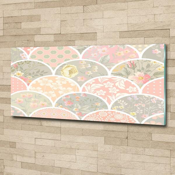 Cuadro decorativo de vidrio para salón horizontal Adornos