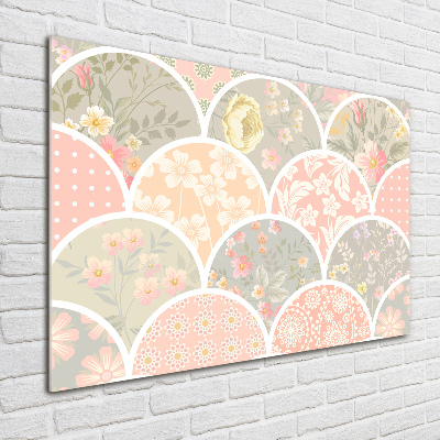 Cuadro decorativo de vidrio para salón horizontal Adornos