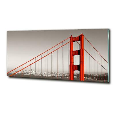 Impresión en cristal con acabado brillante horizontal Puente de San Francisco
