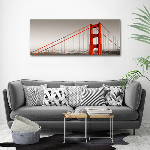 Impresión en cristal con acabado brillante horizontal Puente de San Francisco
