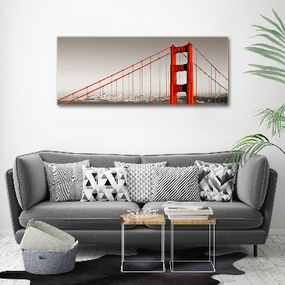 Impresión en cristal con acabado brillante horizontal Puente de San Francisco