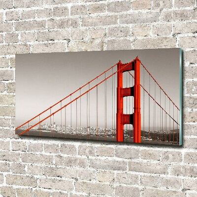 Impresión en cristal con acabado brillante horizontal Puente de San Francisco