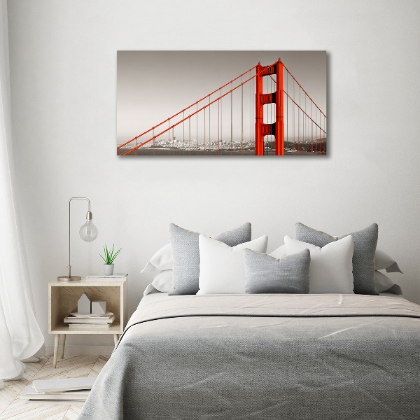 Impresión en cristal con acabado brillante horizontal Puente de San Francisco