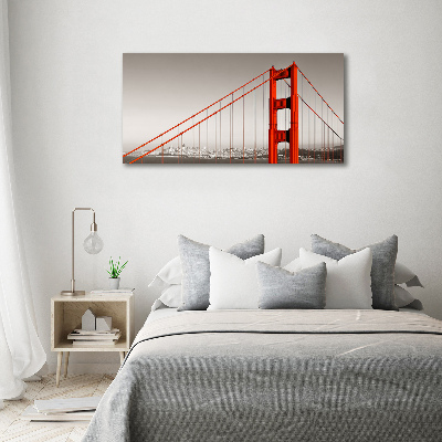 Impresión en cristal con acabado brillante horizontal Puente de San Francisco