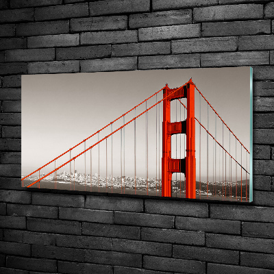 Impresión en cristal con acabado brillante horizontal Puente de San Francisco