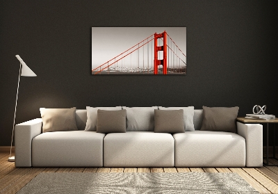 Impresión en cristal con acabado brillante horizontal Puente de San Francisco
