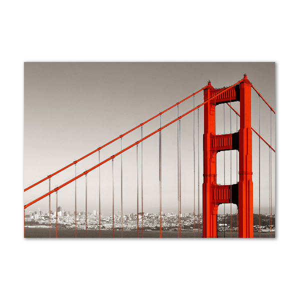 Impresión en cristal con acabado brillante horizontal Puente de San Francisco