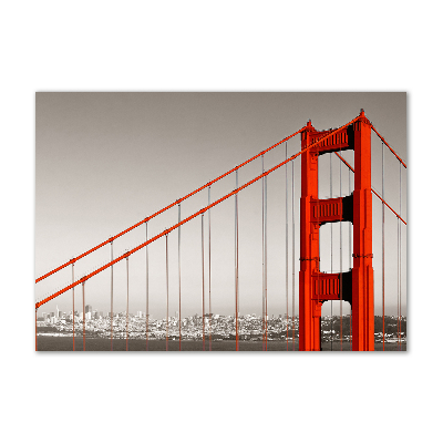 Impresión en cristal con acabado brillante horizontal Puente de San Francisco