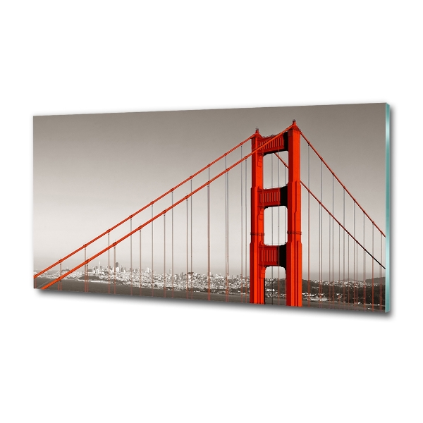 Impresión en cristal con acabado brillante horizontal Puente de San Francisco