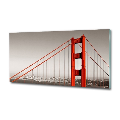 Impresión en cristal con acabado brillante horizontal Puente de San Francisco