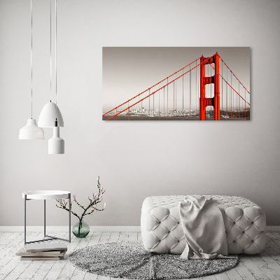 Impresión en cristal con acabado brillante horizontal Puente de San Francisco