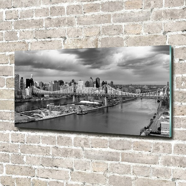 Impresión en cristal con acabado brillante horizontal Nueva York