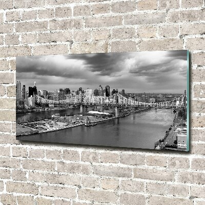 Impresión en cristal con acabado brillante horizontal Nueva York