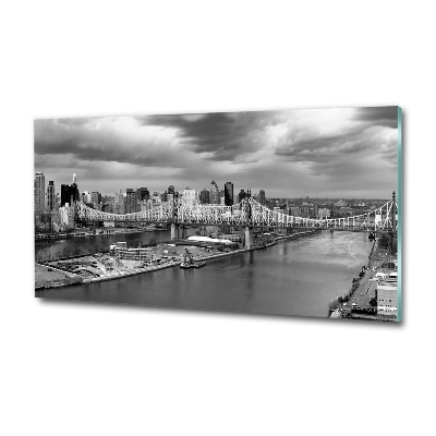 Impresión en cristal con acabado brillante horizontal Nueva York