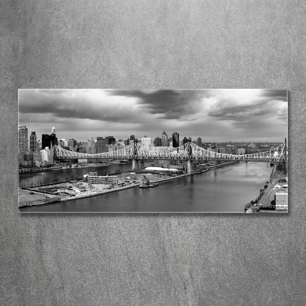 Impresión en cristal con acabado brillante horizontal Nueva York
