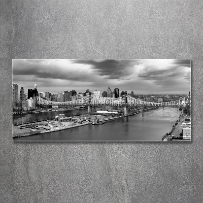 Impresión en cristal con acabado brillante horizontal Nueva York