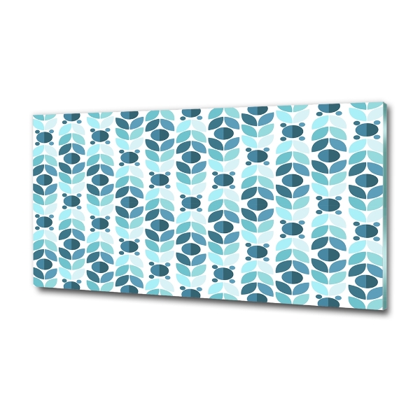 Impresión en cristal con acabado brillante horizontal Fondo geométrico