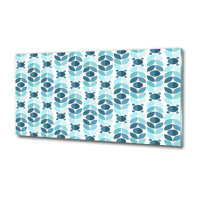 Impresión en cristal con acabado brillante horizontal Fondo geométrico