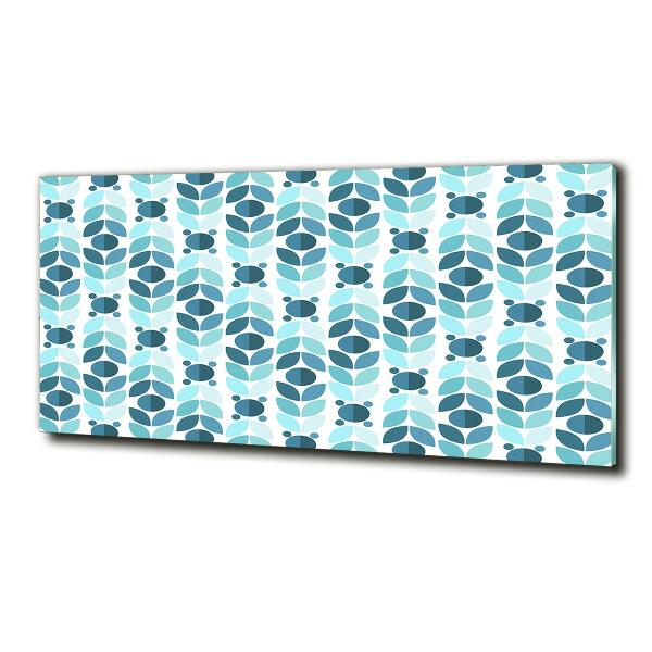 Impresión en cristal con acabado brillante horizontal Fondo geométrico