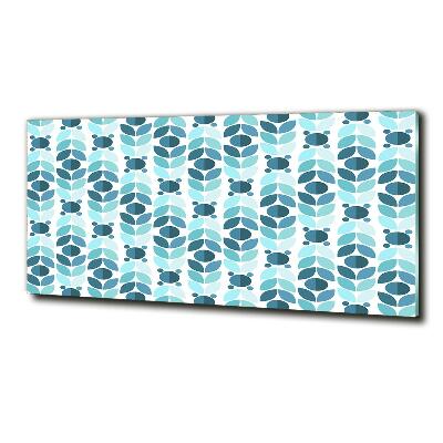 Impresión en cristal con acabado brillante horizontal Fondo geométrico