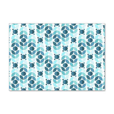 Impresión en cristal con acabado brillante horizontal Fondo geométrico