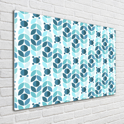 Impresión en cristal con acabado brillante horizontal Fondo geométrico