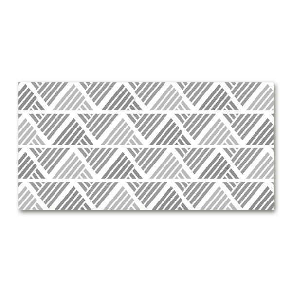 Cuadro de cristal templado moderno horizontal Fondo geométrico