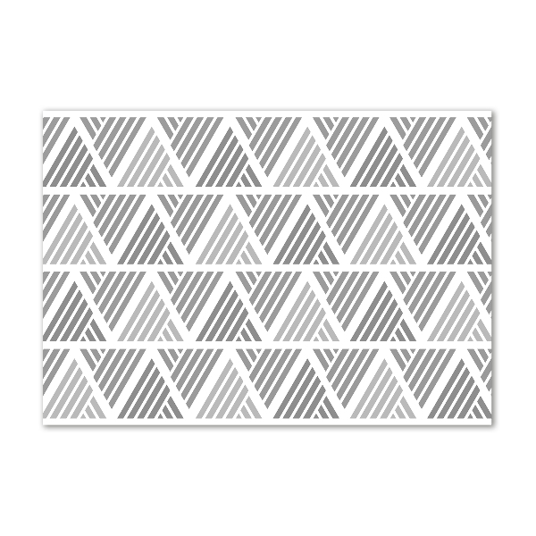 Cuadro de cristal templado moderno horizontal Fondo geométrico