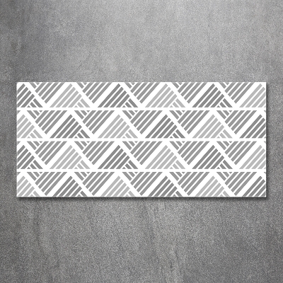 Cuadro de cristal templado moderno horizontal Fondo geométrico