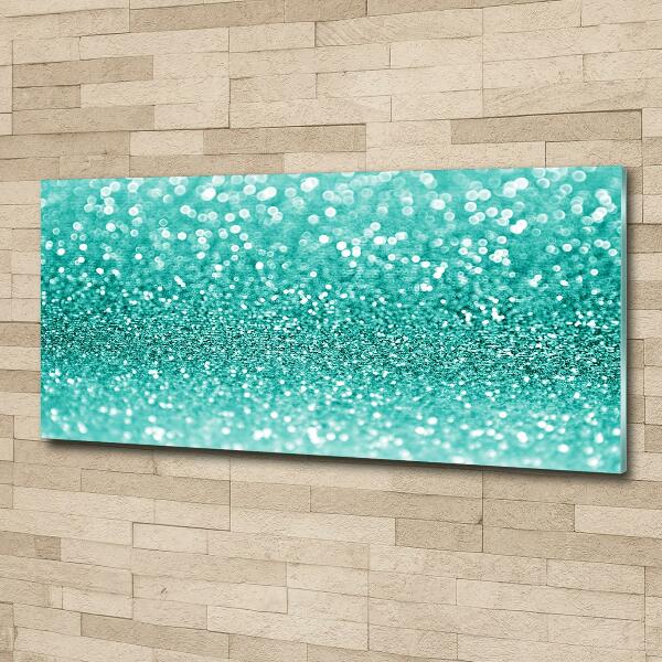 Cuadro decorativo de vidrio para salón horizontal Perifollos