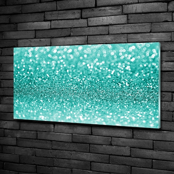 Cuadro decorativo de vidrio para salón horizontal Perifollos