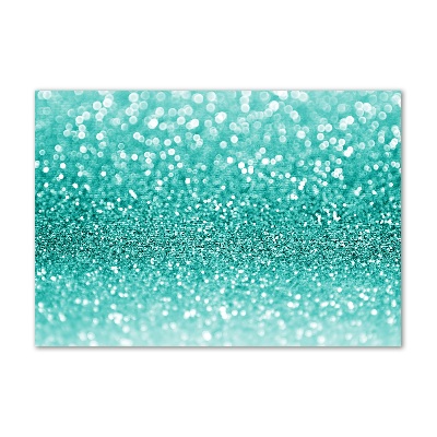 Cuadro decorativo de vidrio para salón horizontal Perifollos