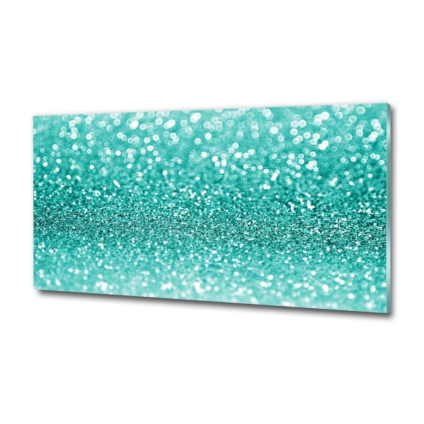 Cuadro decorativo de vidrio para salón horizontal Perifollos