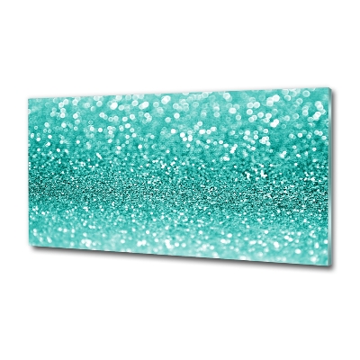 Cuadro decorativo de vidrio para salón horizontal Perifollos