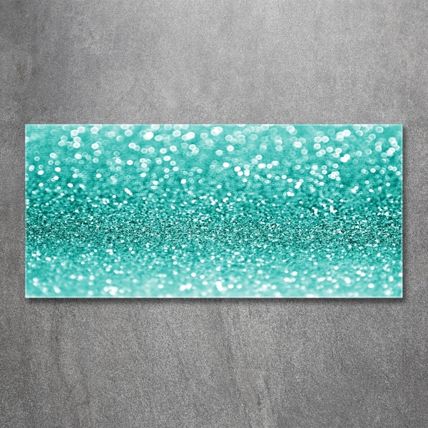 Cuadro decorativo de vidrio para salón horizontal Perifollos