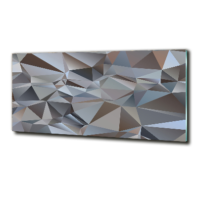 Cuadro de cristal templado moderno horizontal Triángulos abstractos