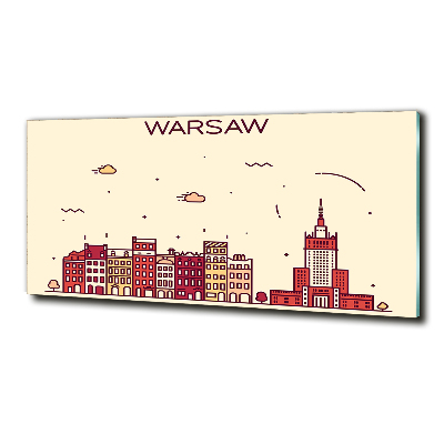 Fotoobraz na ścianę szklany Warszawa Polska