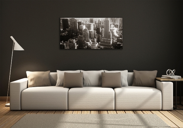 Impresión en cristal con acabado brillante horizontal Nueva York