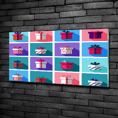 Foto en cristal de alta calidad con impresión uv horizontal Presenta