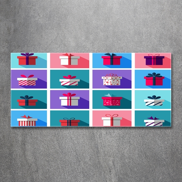 Foto en cristal de alta calidad con impresión uv horizontal Presenta