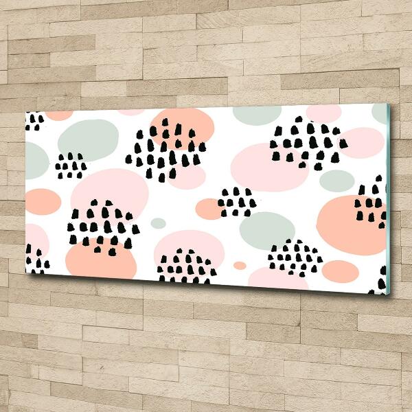 Foto en cristal de alta calidad con impresión uv horizontal Fondo abstracto